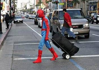 Homem Aranha sacoleiro