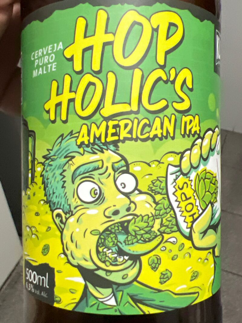 Hop Holics American IPA - Cervejaria Kapitän Klaus - Ipatinga/MG